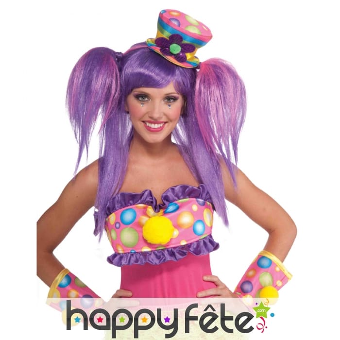 Mini chapeau haut de forme de clown