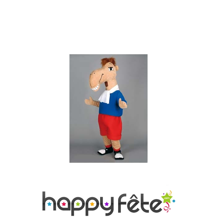 Mascotte chameau juge
