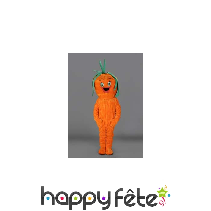 Mascotte carotte orange