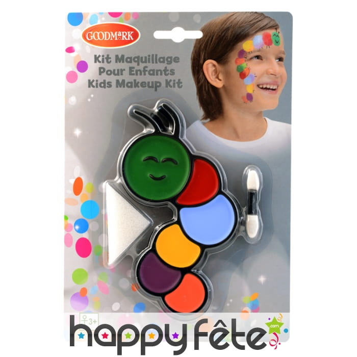 Maquillage chenille pour visage, enfant