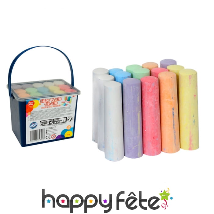 Maxi craies pour trottoirs, par 15