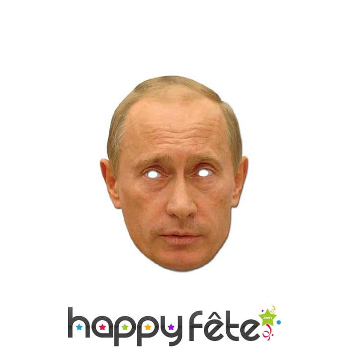 Masque carton Vladimir Poutine
