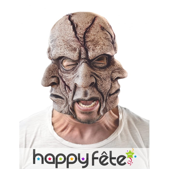 Masque de 3 visages intégral pour adulte