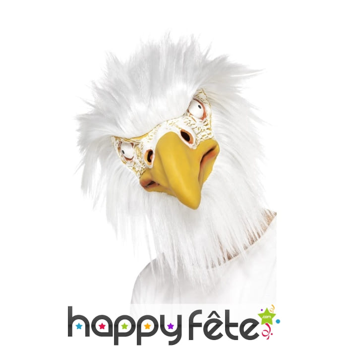 Masque d'aigle blanc intégral