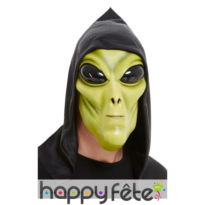 Masque d'alien vert pour adulte