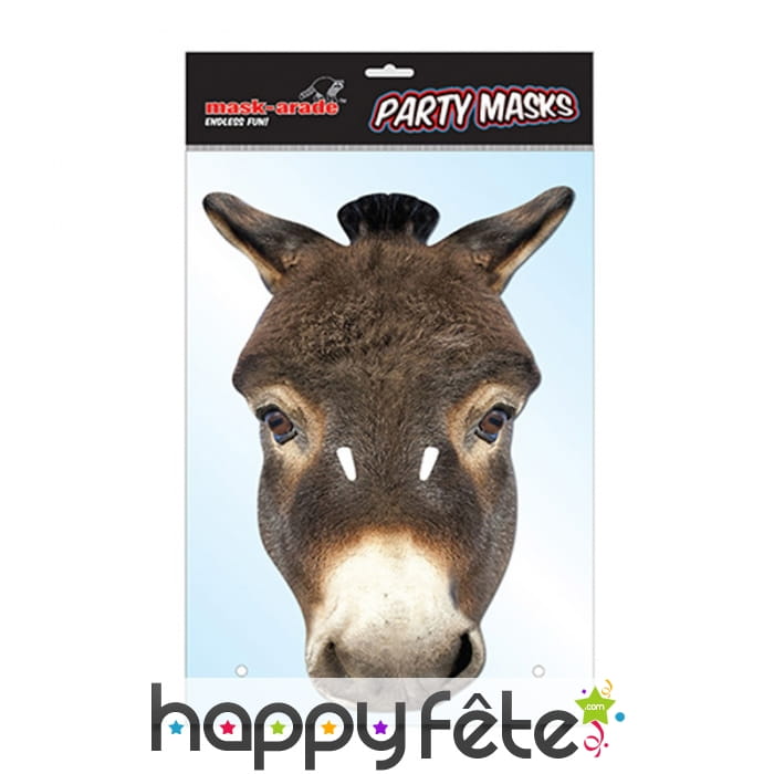 Masque d'âne en carton