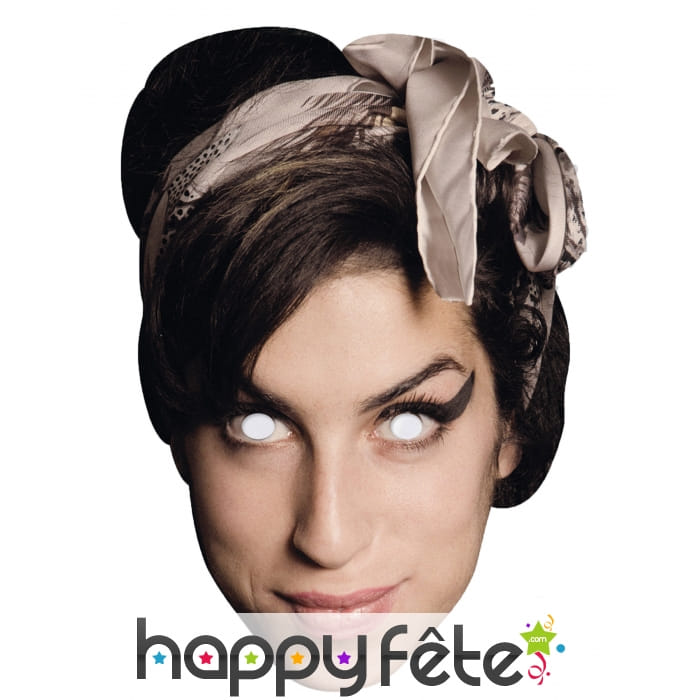 Masque de Amy Winehouse en carton