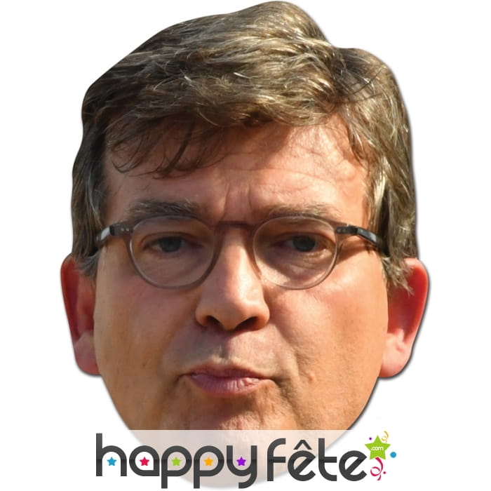 Masque de Arnaud Montebourg en carton plat