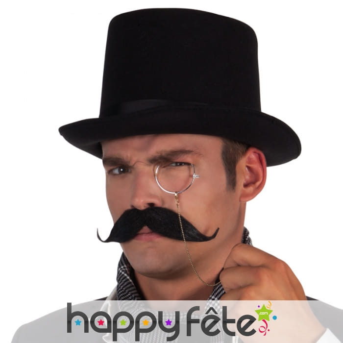 Moustache d'aristocrate, adhésive