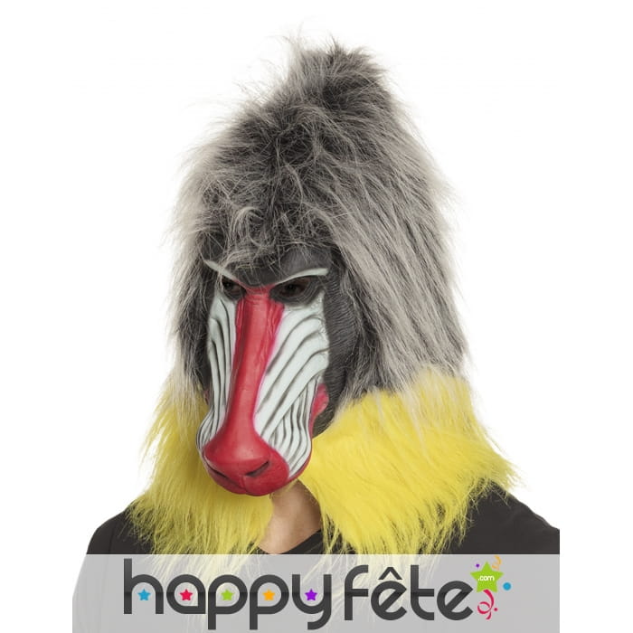 Masque de babouin intégral en latex