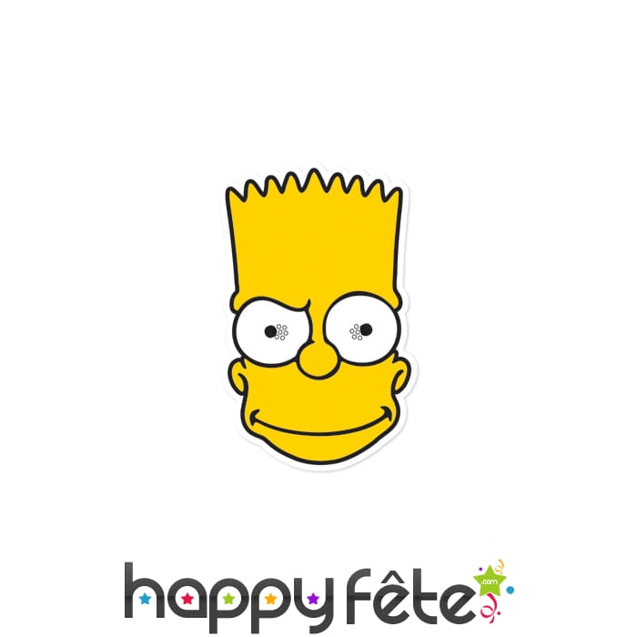 Masque de Bart Simpson en carton