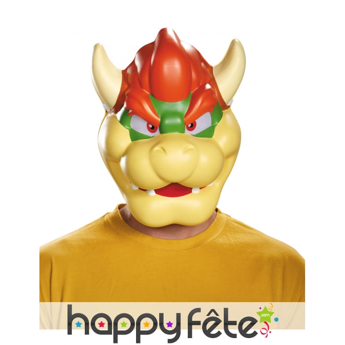 Masque de Bowser pour adulte, en plastique