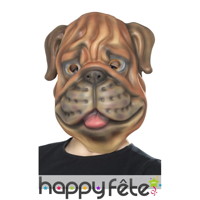 Masque de bulldog pour enfant