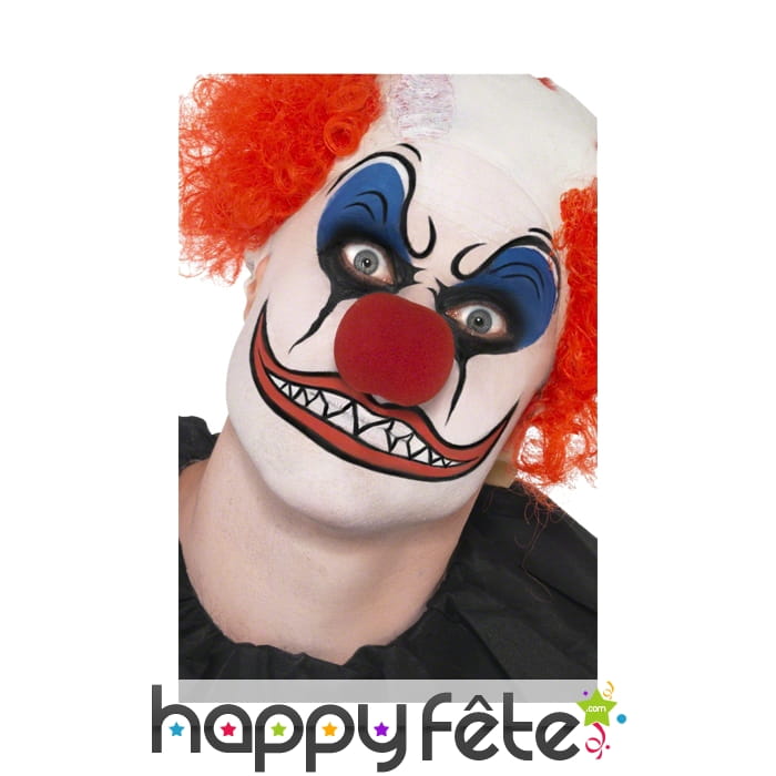Maquillage de clown terrifiant