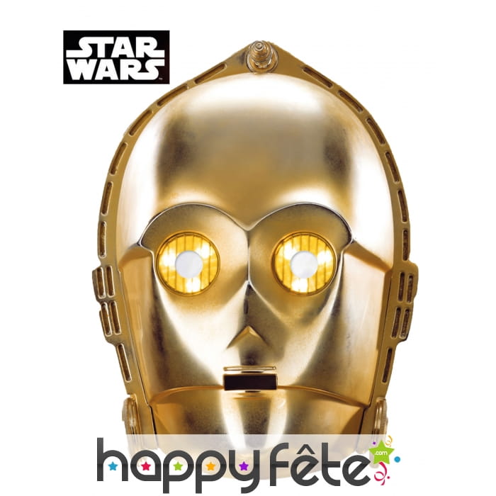 Masque de C3-PO en carton