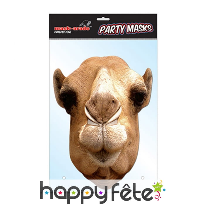 Masque de chameau en carton