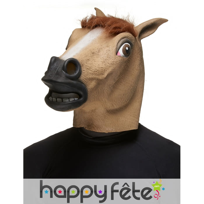 Masque de cheval en latex