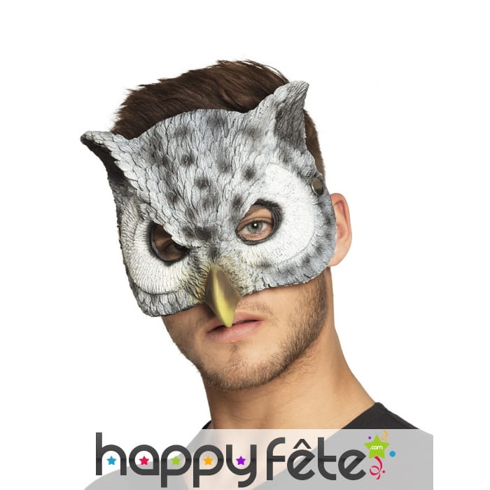 Masque de chouette pour adulte, facial