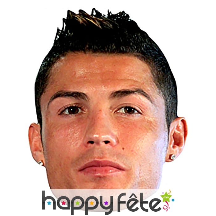 Masque de christiano ronaldo en carton plat