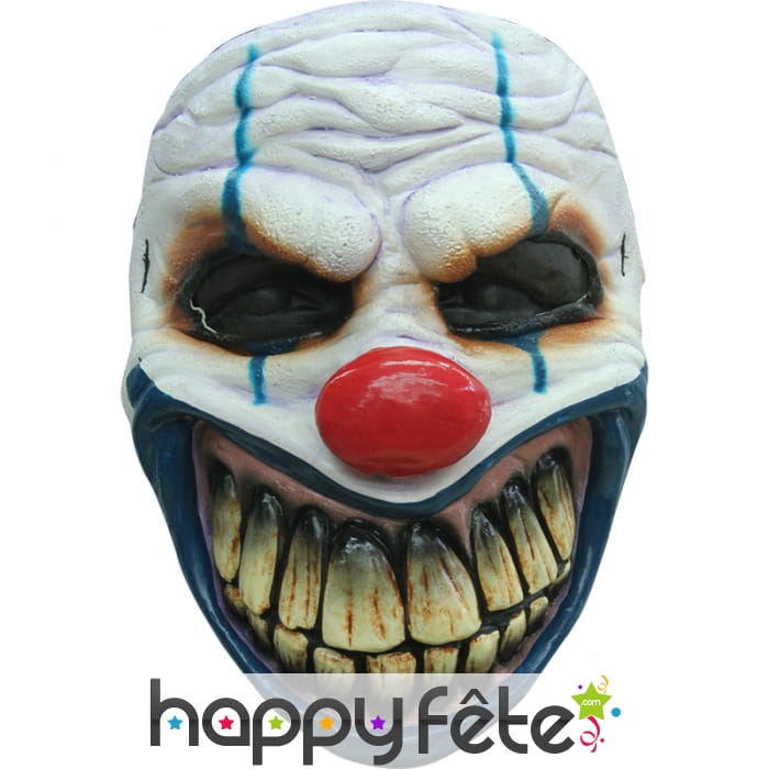 Masque de clown au sourire terrifiant