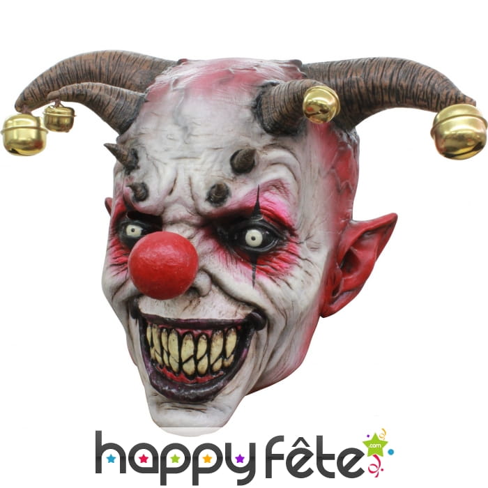 Masque de clown bouffon tueur intégral