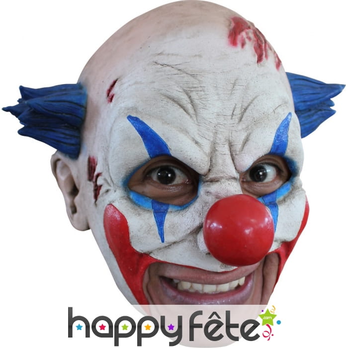 Masque de clown maléfique avec ouverture de bouche
