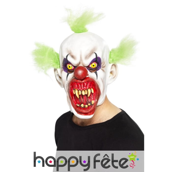 Masque de clown sinistre horrible