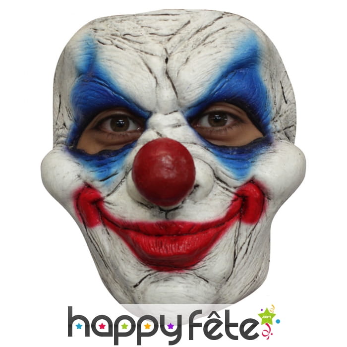 Masque de clown souriant et effrayant en latex