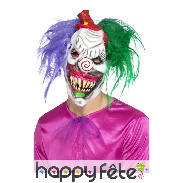 Masque de clown tueur intégral en latex