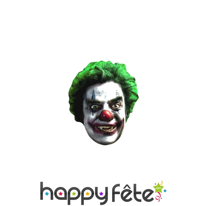 Masque de clown vampire en carton plat