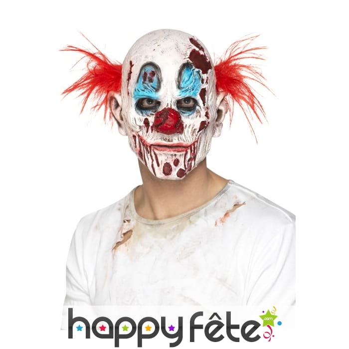 Masque de clown zombie en mousse de latex