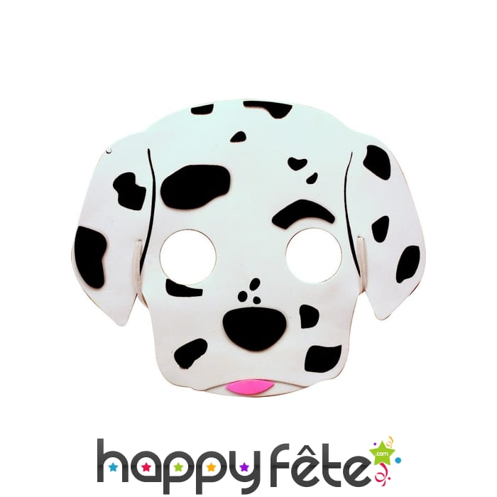 Masque de dalmatien pour enfant, en mousse