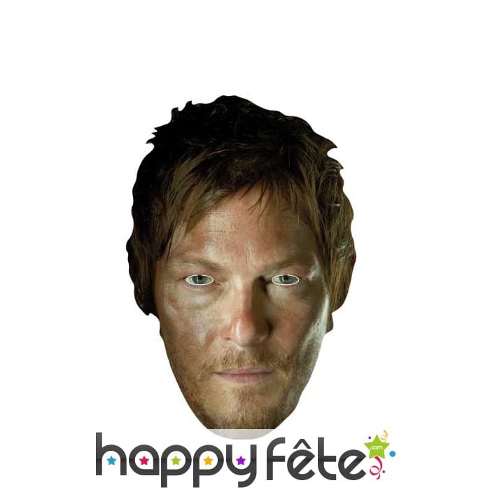 Masque de Daryl en carton, the walking dead