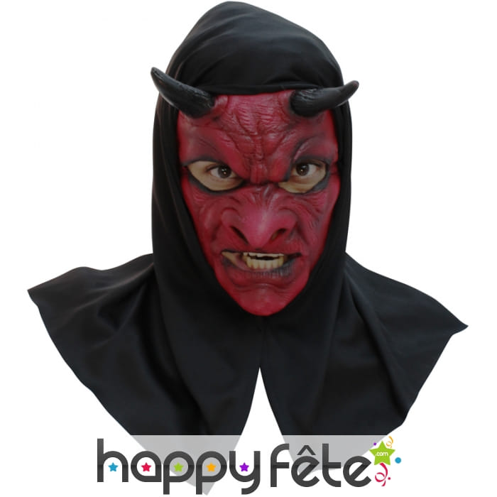 Masque de diable avec capuche