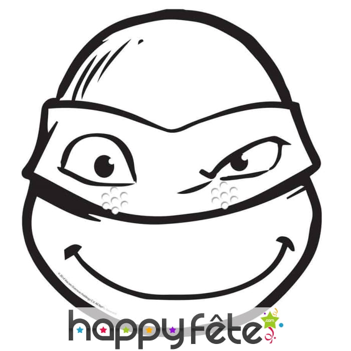 Masque de Donatello à colorier