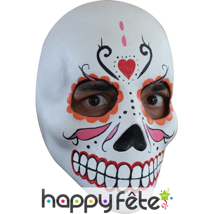 Masque Dia de los Muertos facial pour femme