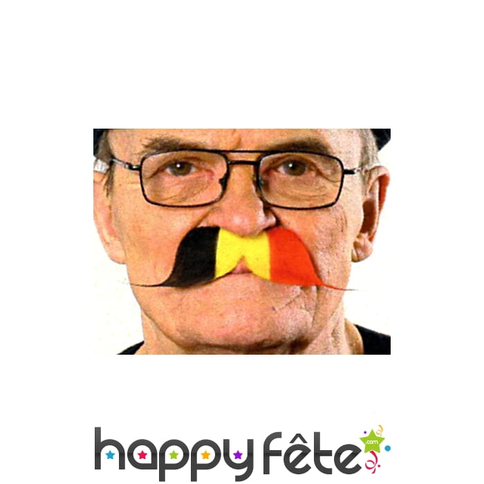 Moustache drapeau de belgique