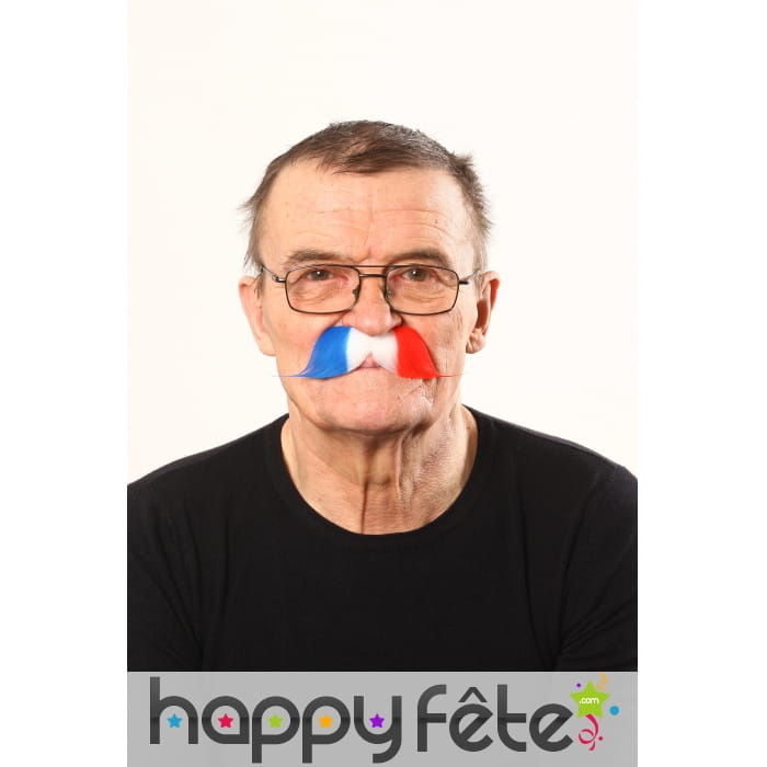 Moustaches drapeau de France
