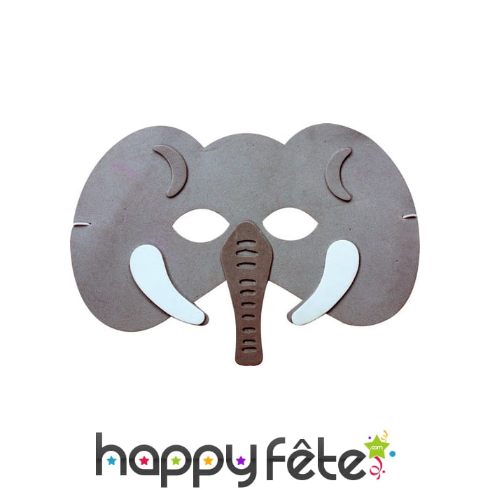 Masque d'éléphant pour enfant, en mousse
