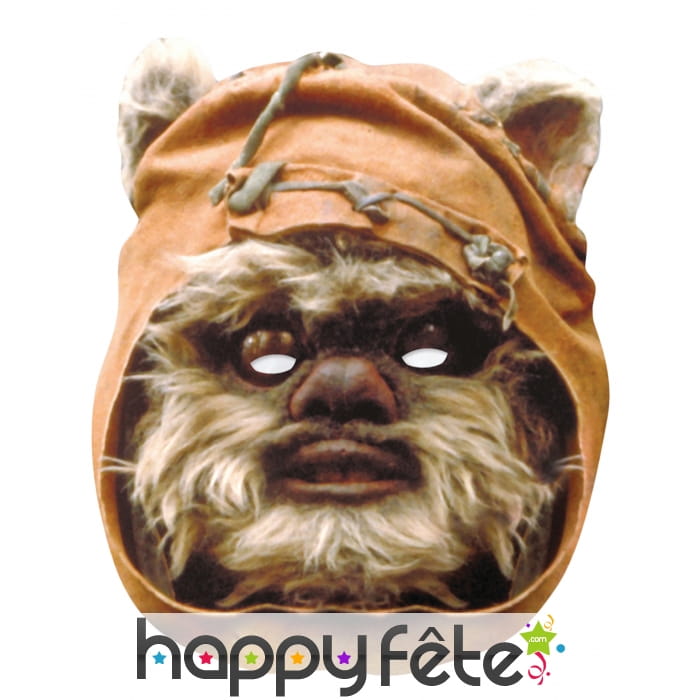 Masque d'Ewok en carton plat