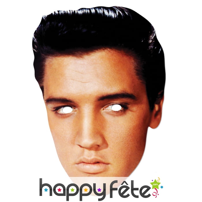 Masque de Elvis presley en carton plat