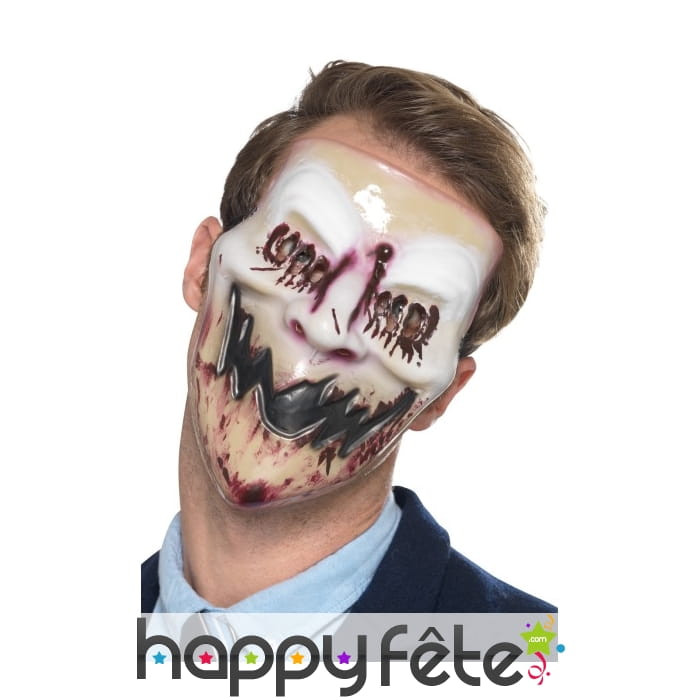 Masque de fantôme ensanglanté souriant