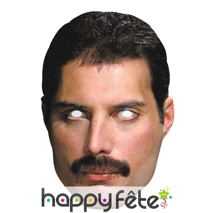 Masque de Freddie Mercury en carton