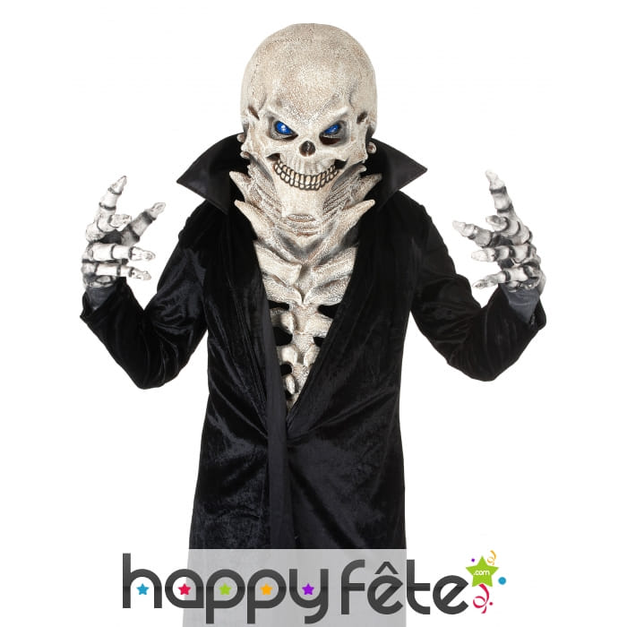 Masque de grosse tête squelette en latex