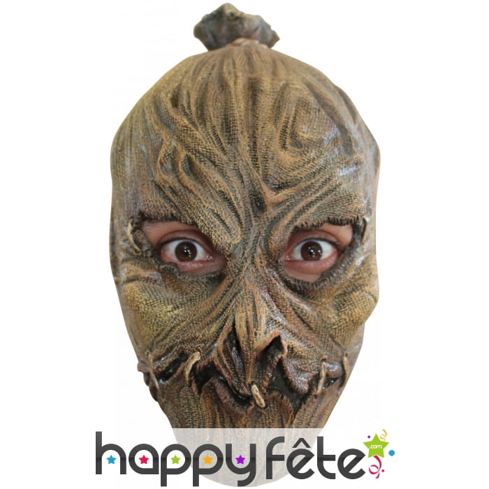 Masque d'horrible épouvantail en latex souple