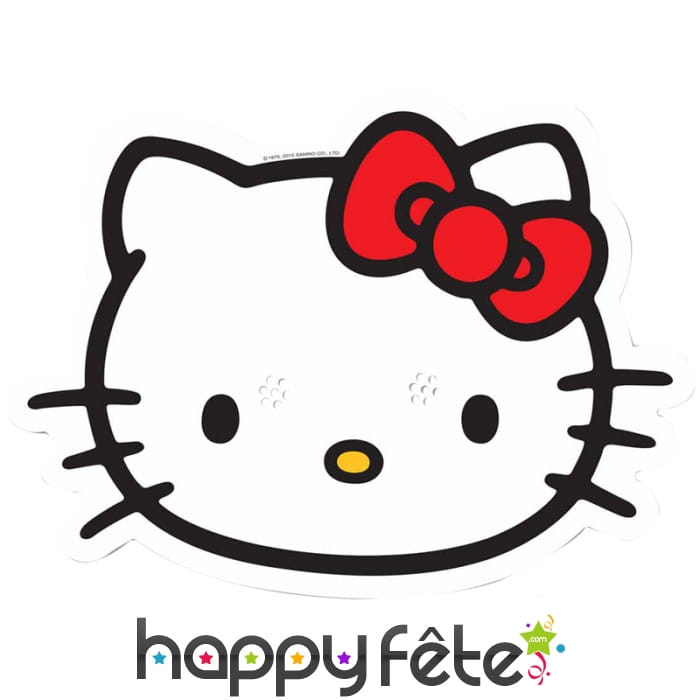 Masque de Hello Kitty en carton