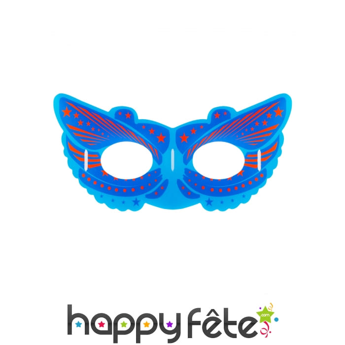 Masque de héro bleu phosphorescent