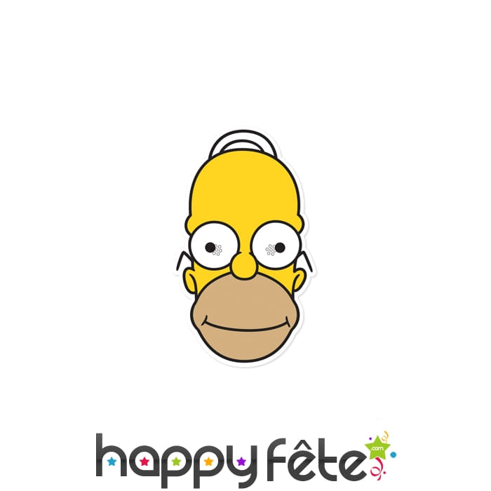 Masque de Homer Simpson en carton