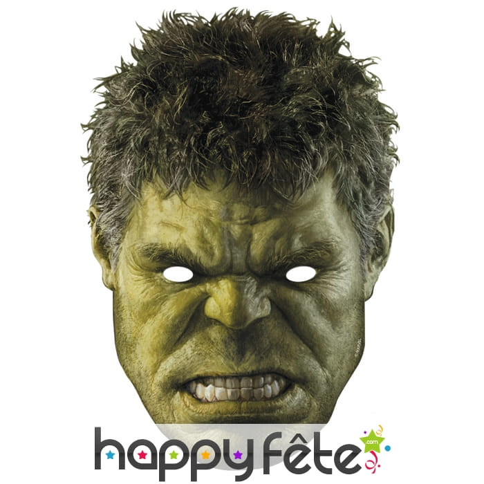 Masque de Hulk en carton, Avengers