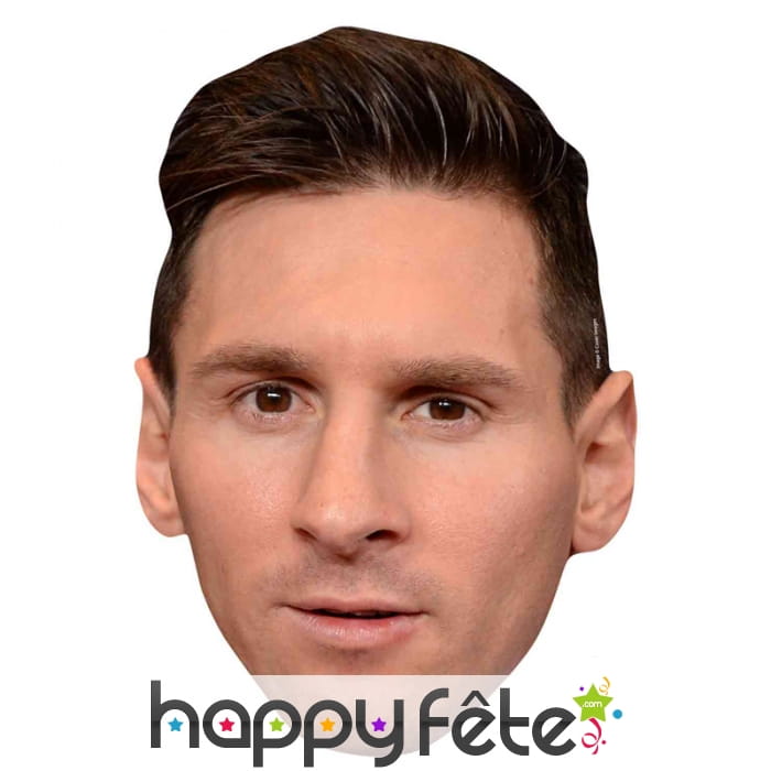 Masque de Lionel Messi en carton plat
